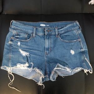 Distressed Jean Shorts Size 6